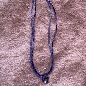 Blue heart necklace